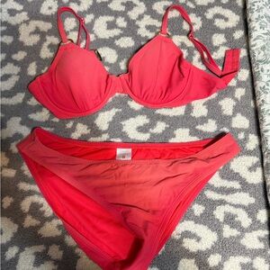 Vibrant Red Bikini Set